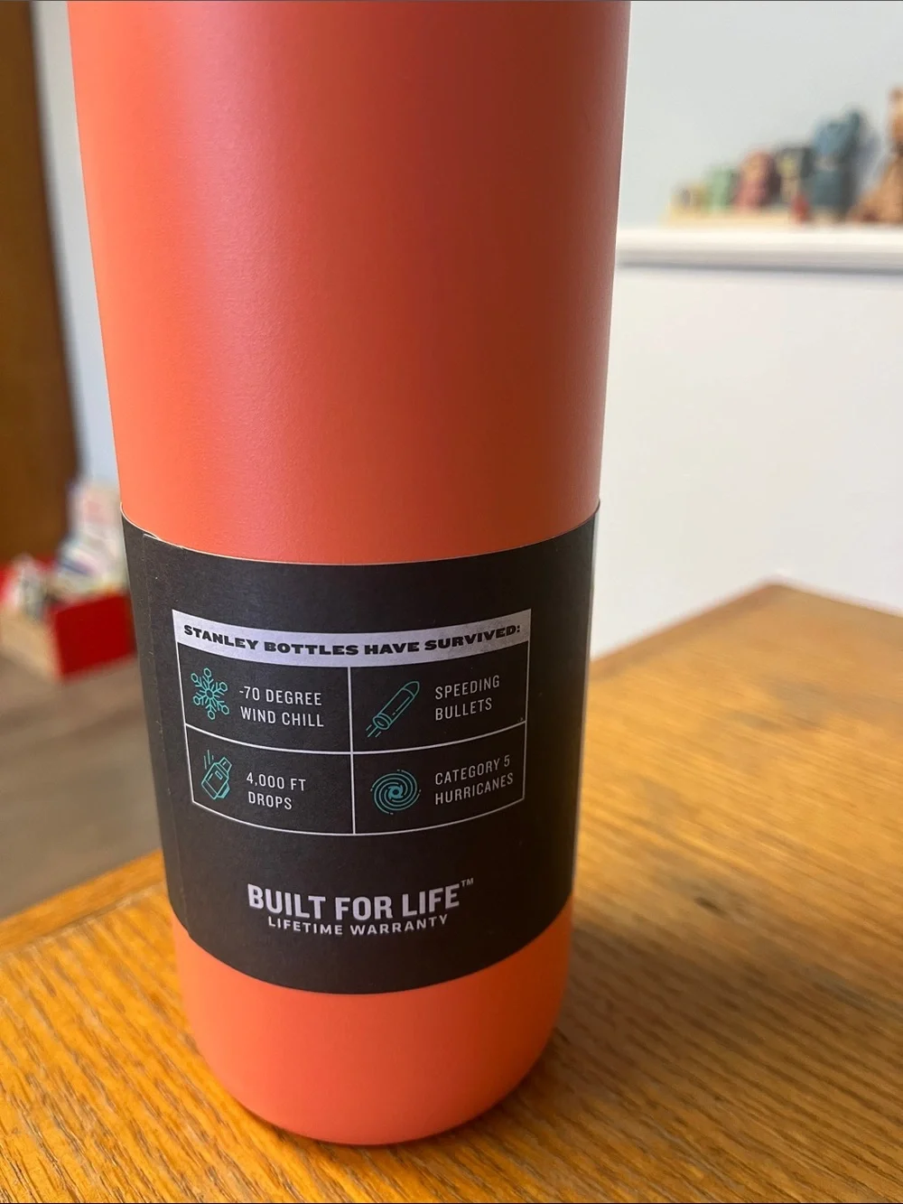 Stanley Orange and Gray Go Bottle Travel Vacuum Flask - Picture 3 of 5